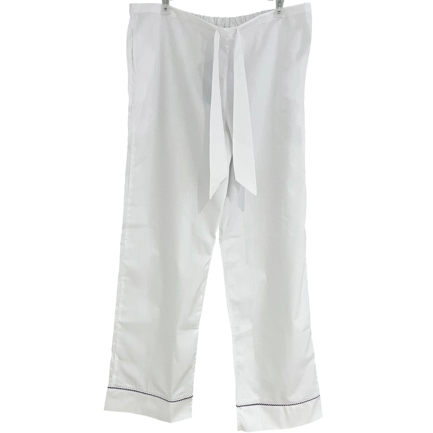 Woven Organic Cotton Pyjama Trouser - White Stripe