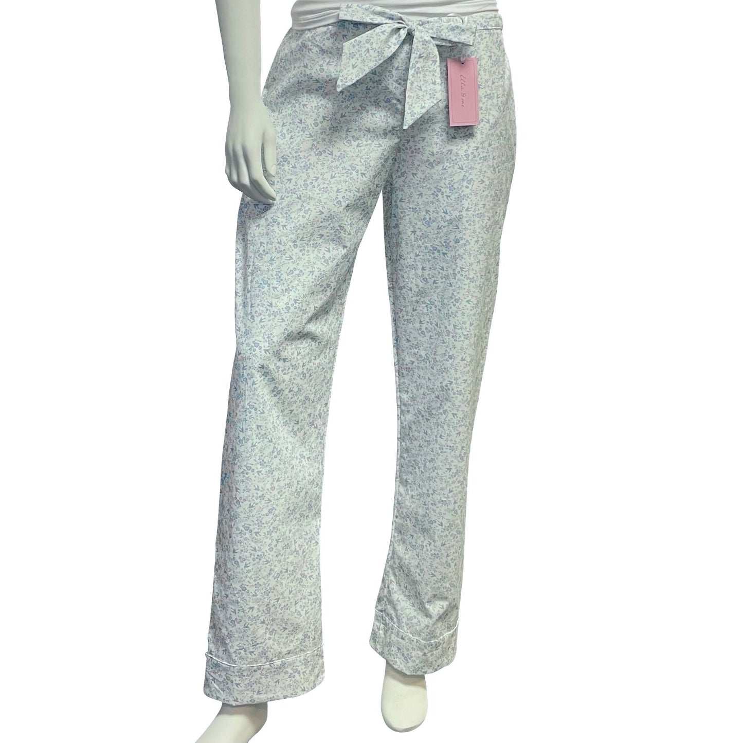 Woven Organic Cotton Pyjama Trouser - White Stripe