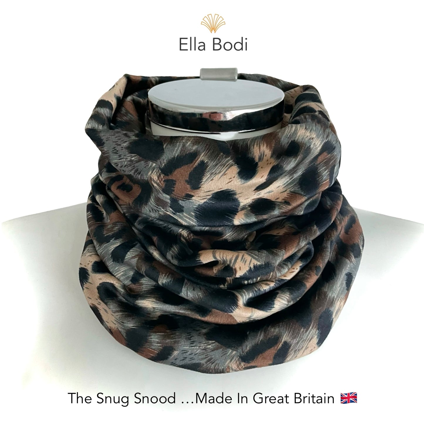 Luxurious Micro Velour Cosy Snood - Animal Print