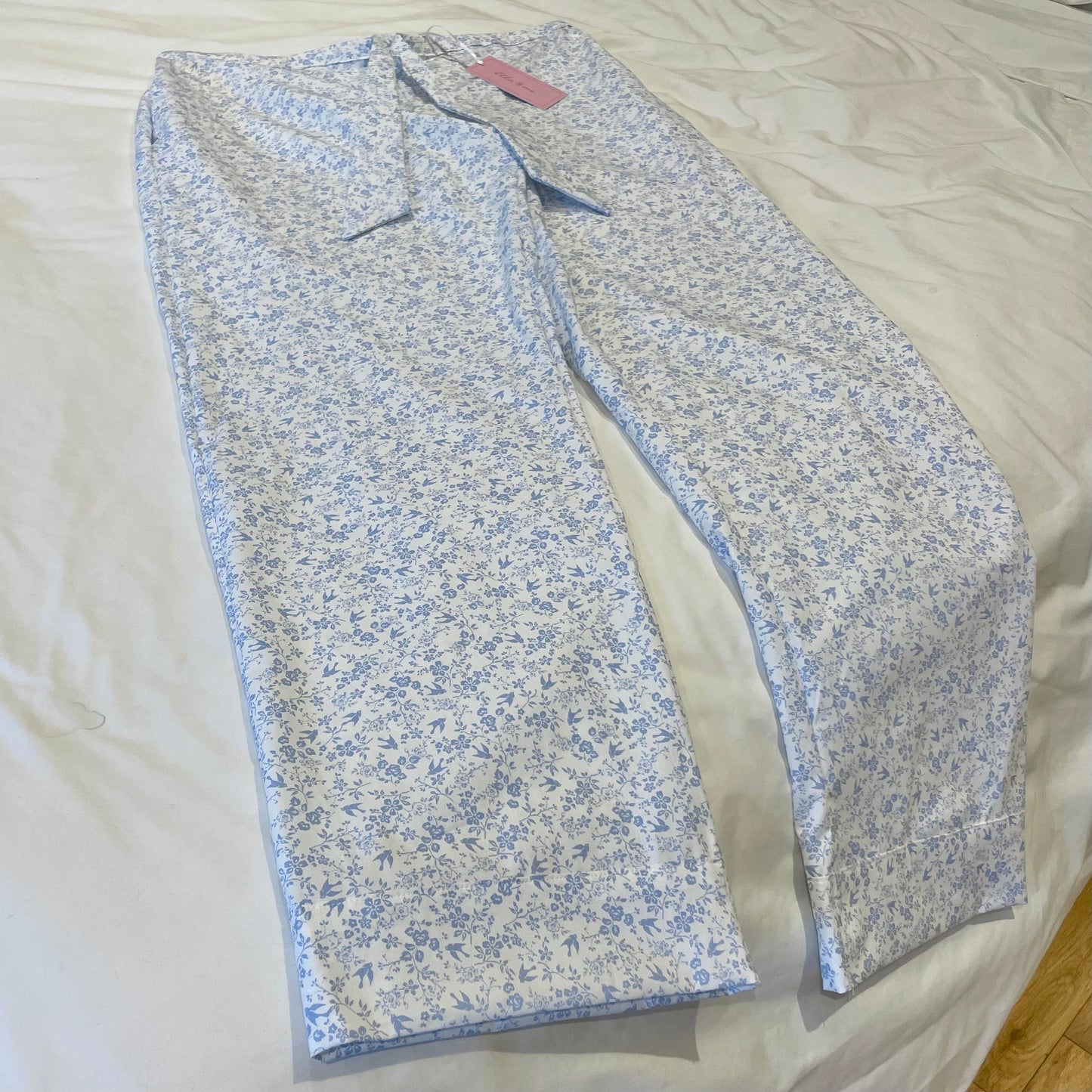 Woven Organic Cotton Pyjama Trouser - White Stripe