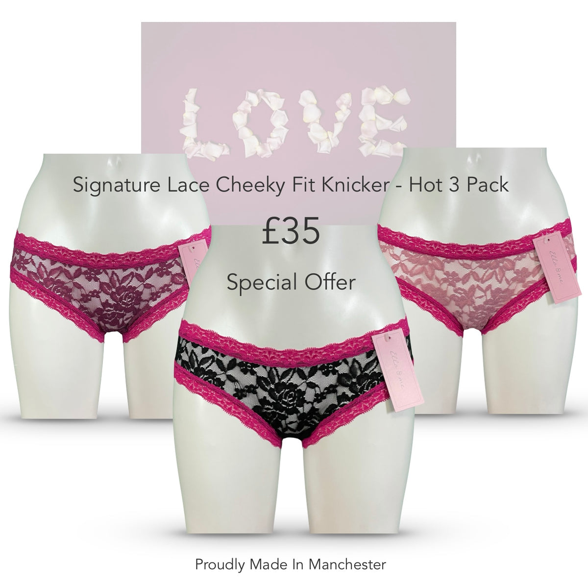 Lace Cheeky (3-Pack)