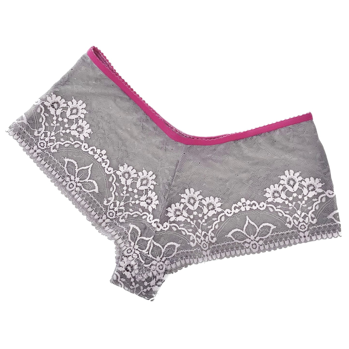 Jacquard Lace Classic Fit Knicker - Pink Pewter