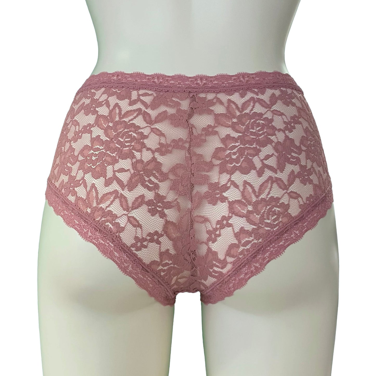 Signature Lace High Rise Knicker - Vintage Rose