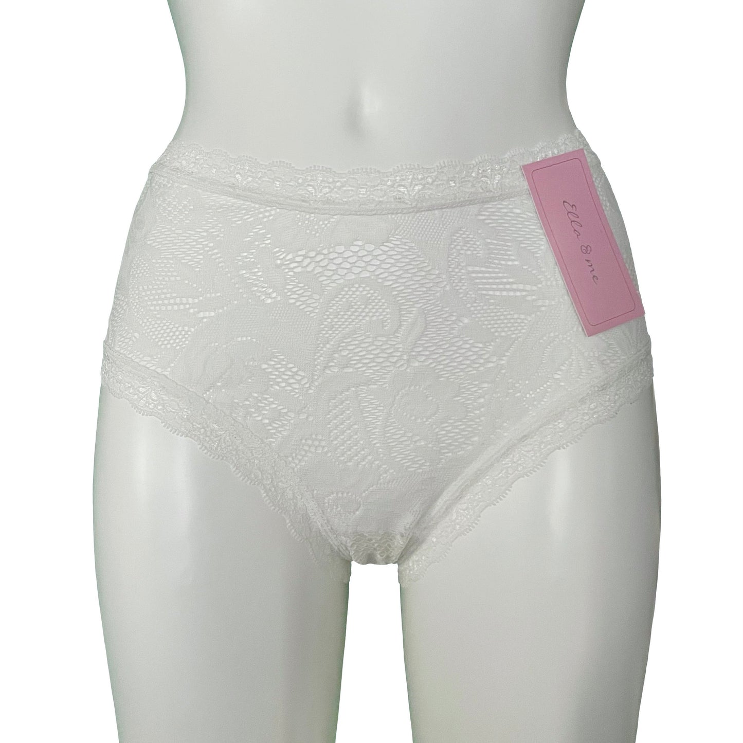 Soft Stretch Lace High Rise Knicker - Ivory