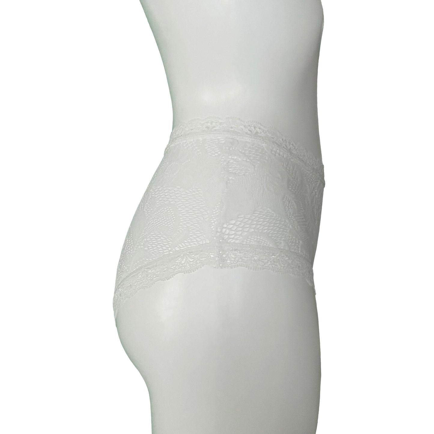 Soft Stretch Lace High Rise Knicker - Ivory