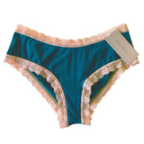 Soft Bamboo Jersey Classic Fit Knicker - Teal & Coral