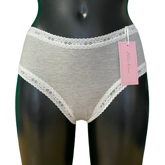 Soft Bamboo Jersey Classic Fit Knicker - Marl Grey