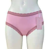 Soft Bamboo Jersey Classic Fit Knicker - Opal  & Vintage Rose
