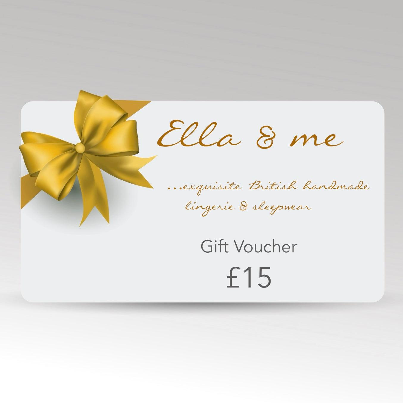 E-Gift Voucher - £15