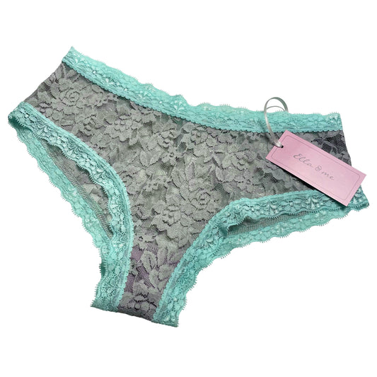 Signature Lace Classic Fit Knicker - Silver Mist & Spearmint