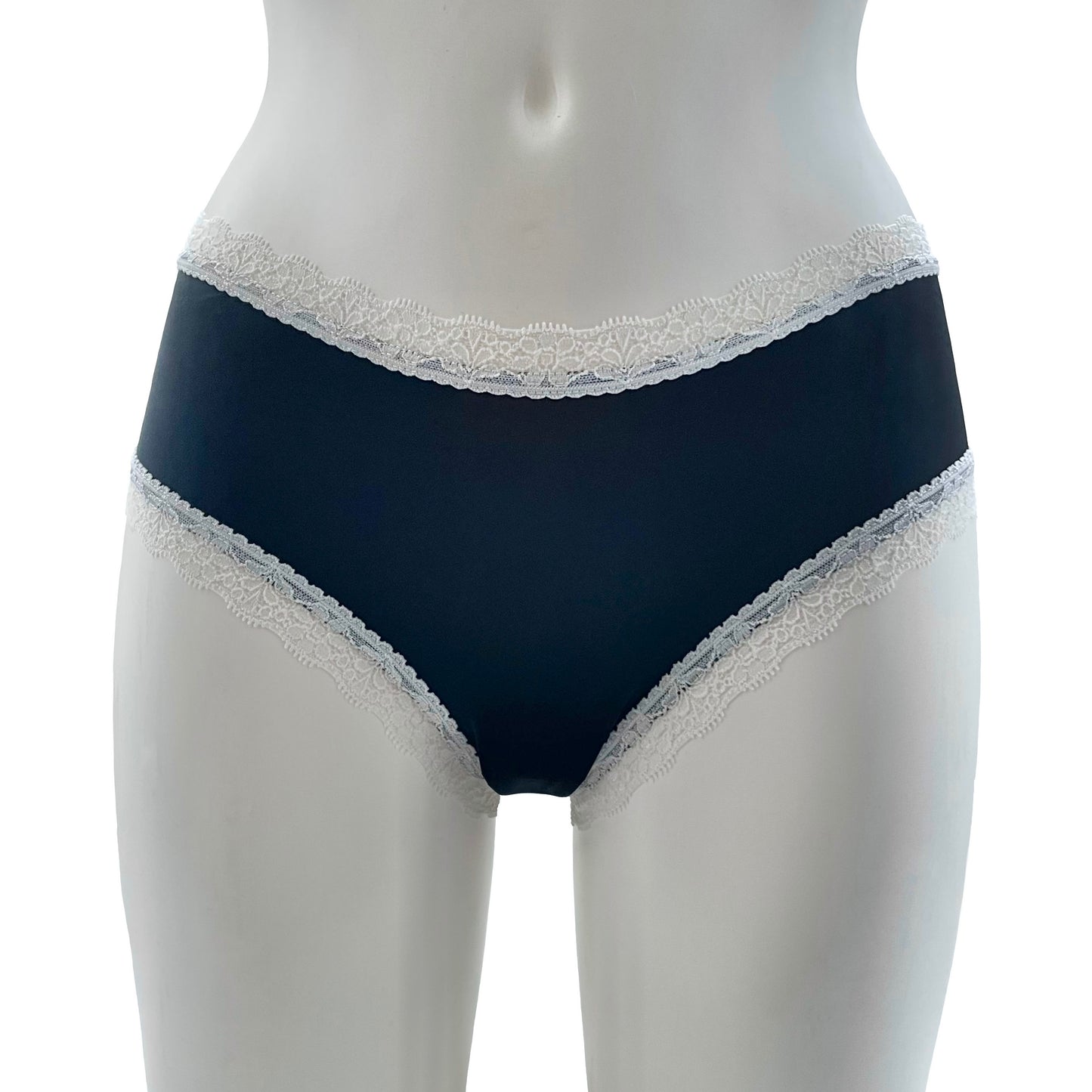 Soft Touch Classic Fit Knicker - Black & Ivory