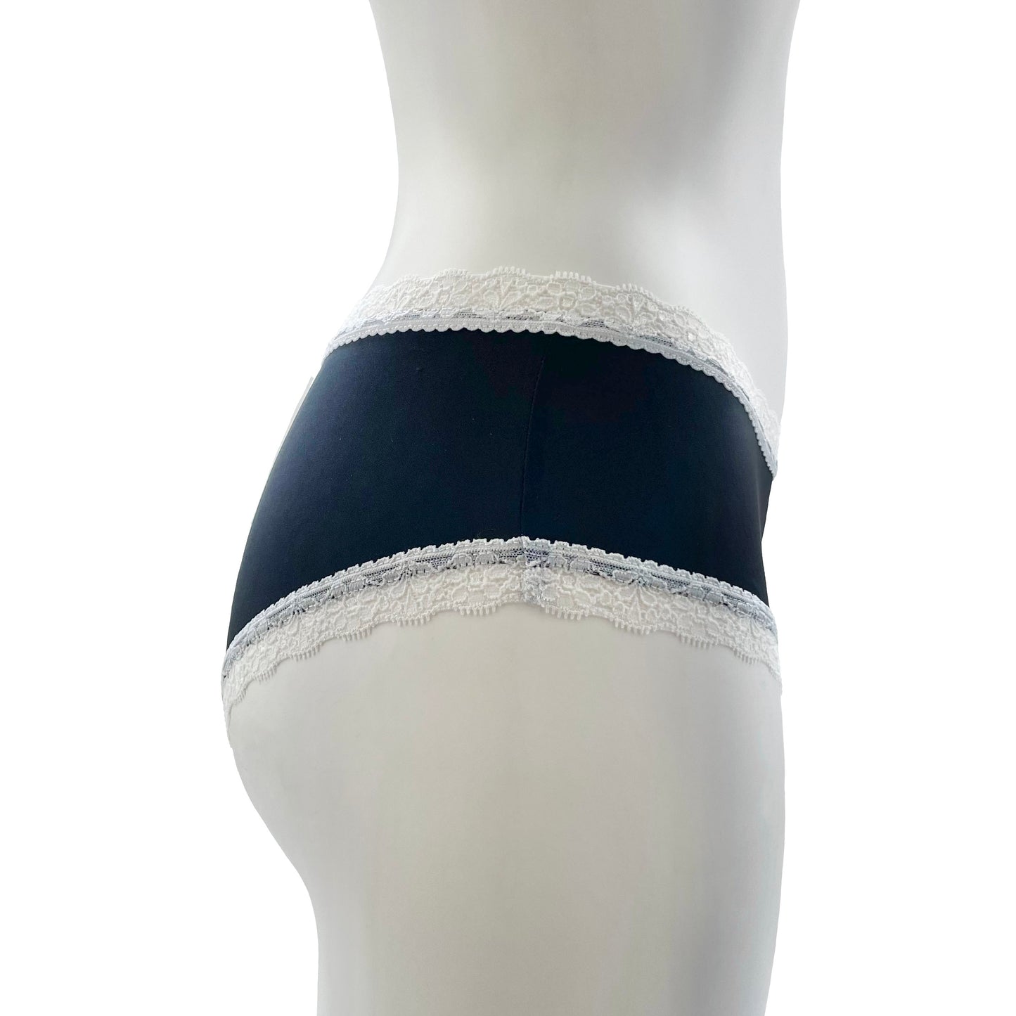 Soft Touch Classic Fit Knicker - Black & Ivory