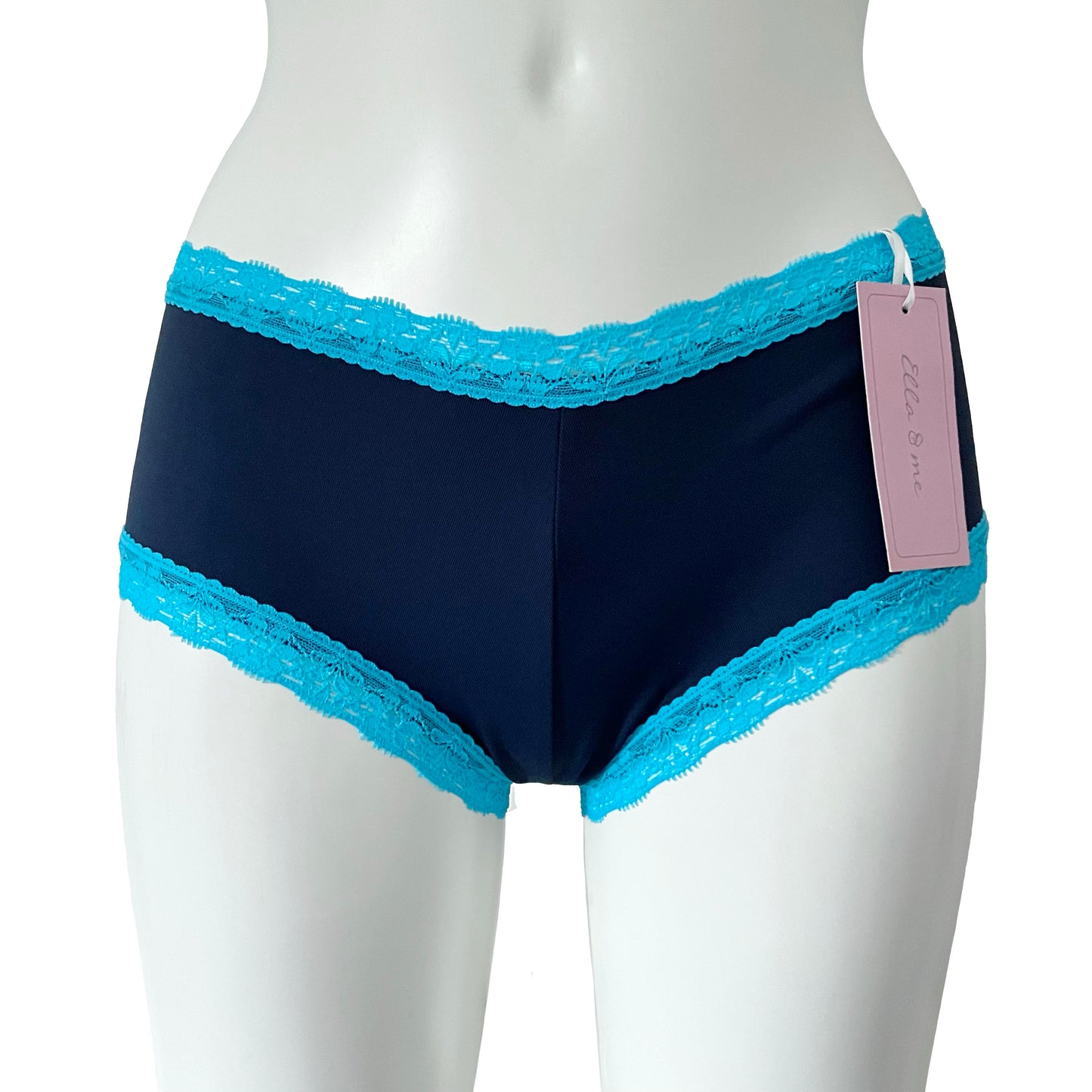 Meryl® Performance Boy Short - Navy & Turquoise