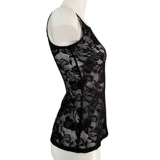 Soft Stretch Lace Camisole - Black