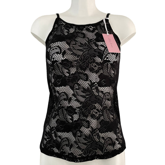 Soft Stretch Lace Camisole - Black