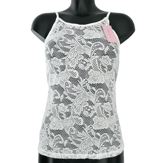 Soft Stretch Lace Camisole - Ivory