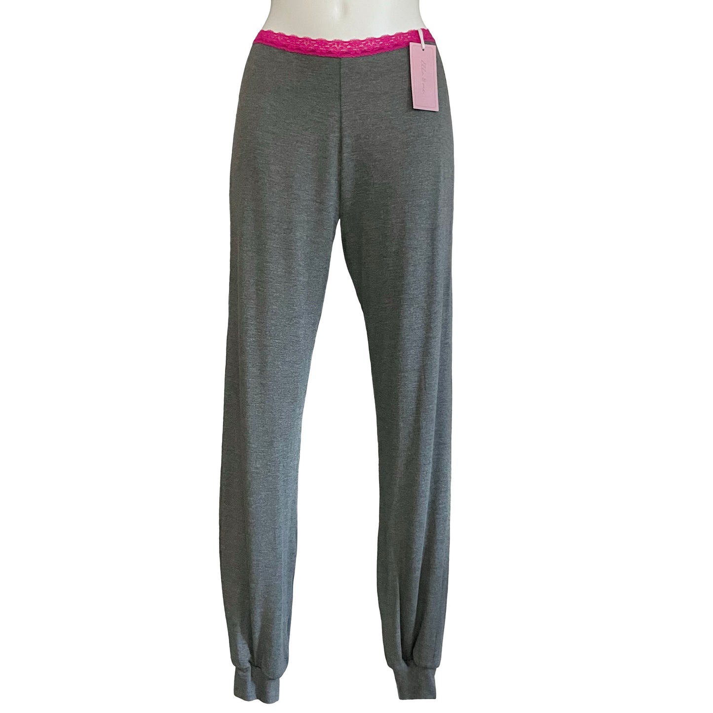 Bamboo Jersey Long Pyjama Jogger Pant (Dark Marl Grey)