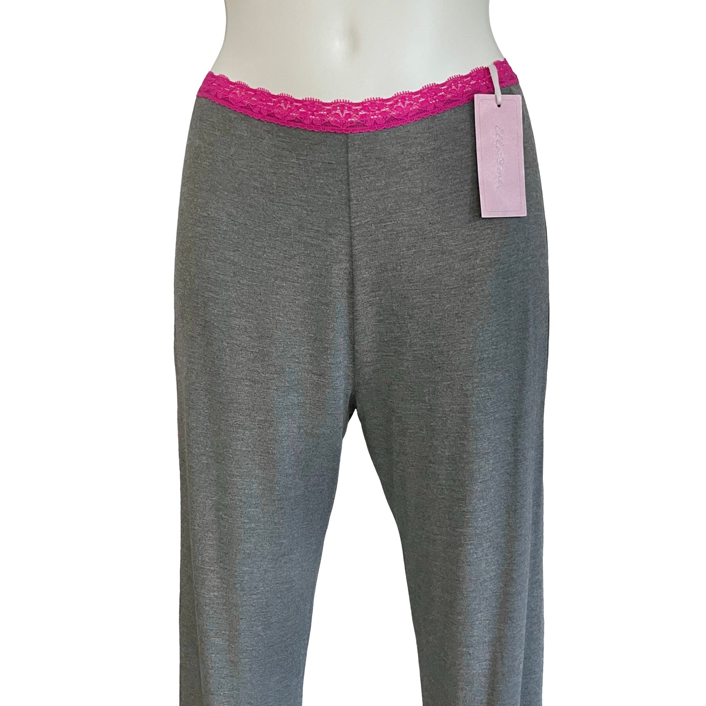 Bamboo Jersey Long Pyjama Jogger Pant (Dark Marl Grey)