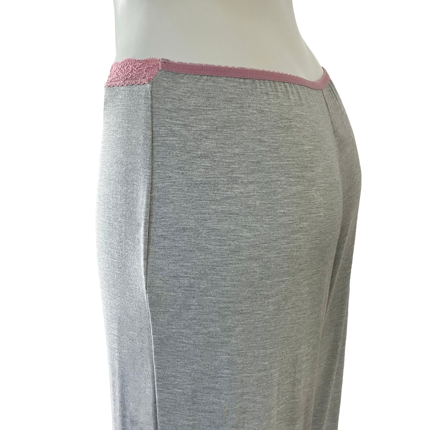 Bamboo Jersey Long Pyjama Jogger Pant (Light Marl Grey)