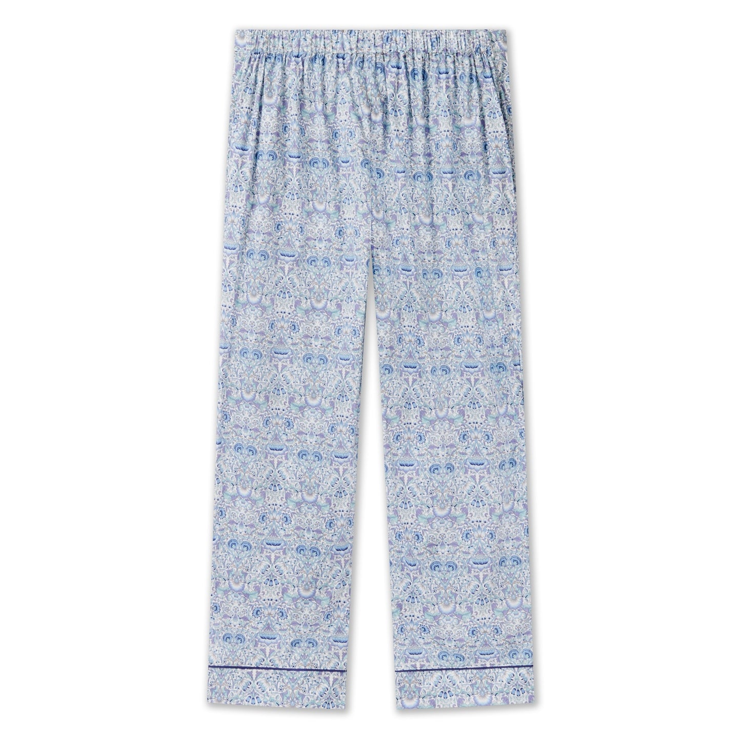 Liberty Print Classic Pyjama In Organic Cotton Lawn - Lodden (Blue)