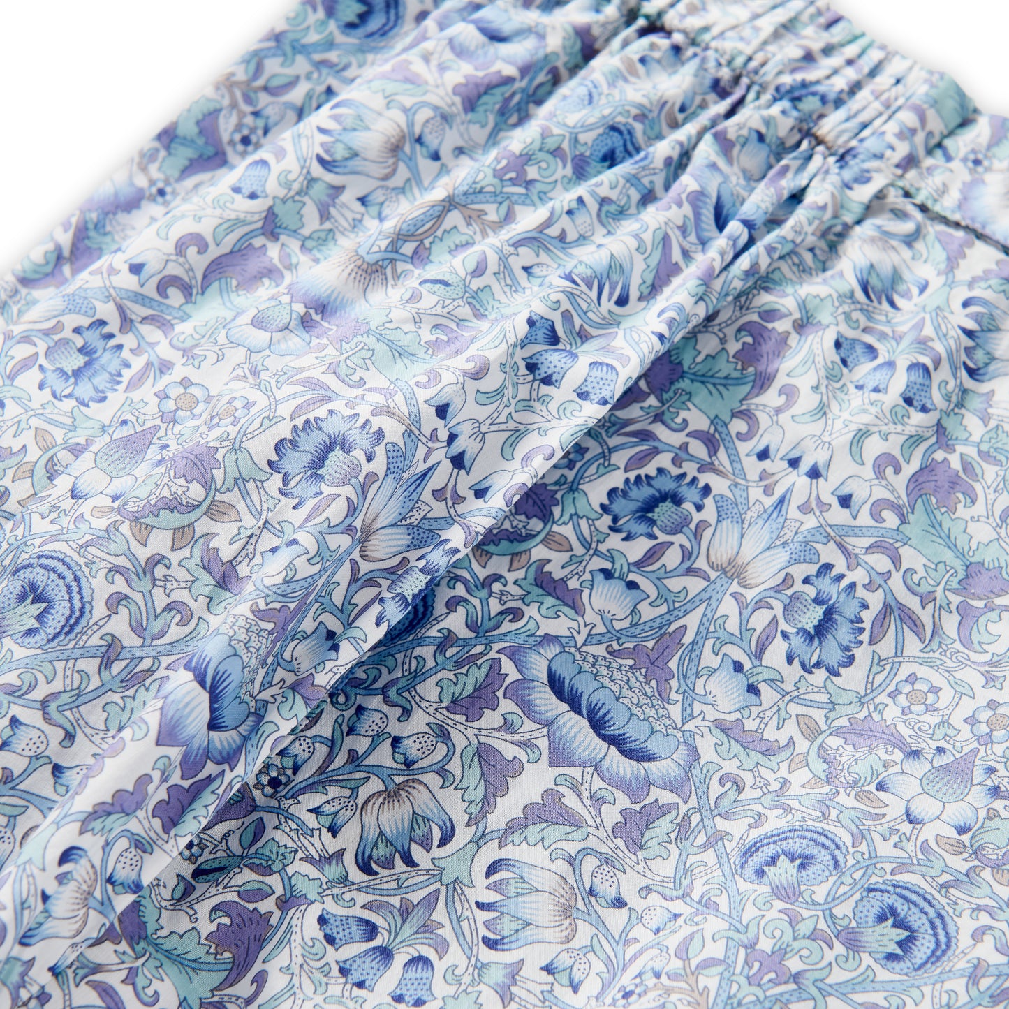 Liberty Print Classic Pyjama In Organic Cotton Lawn - Lodden (Blue)