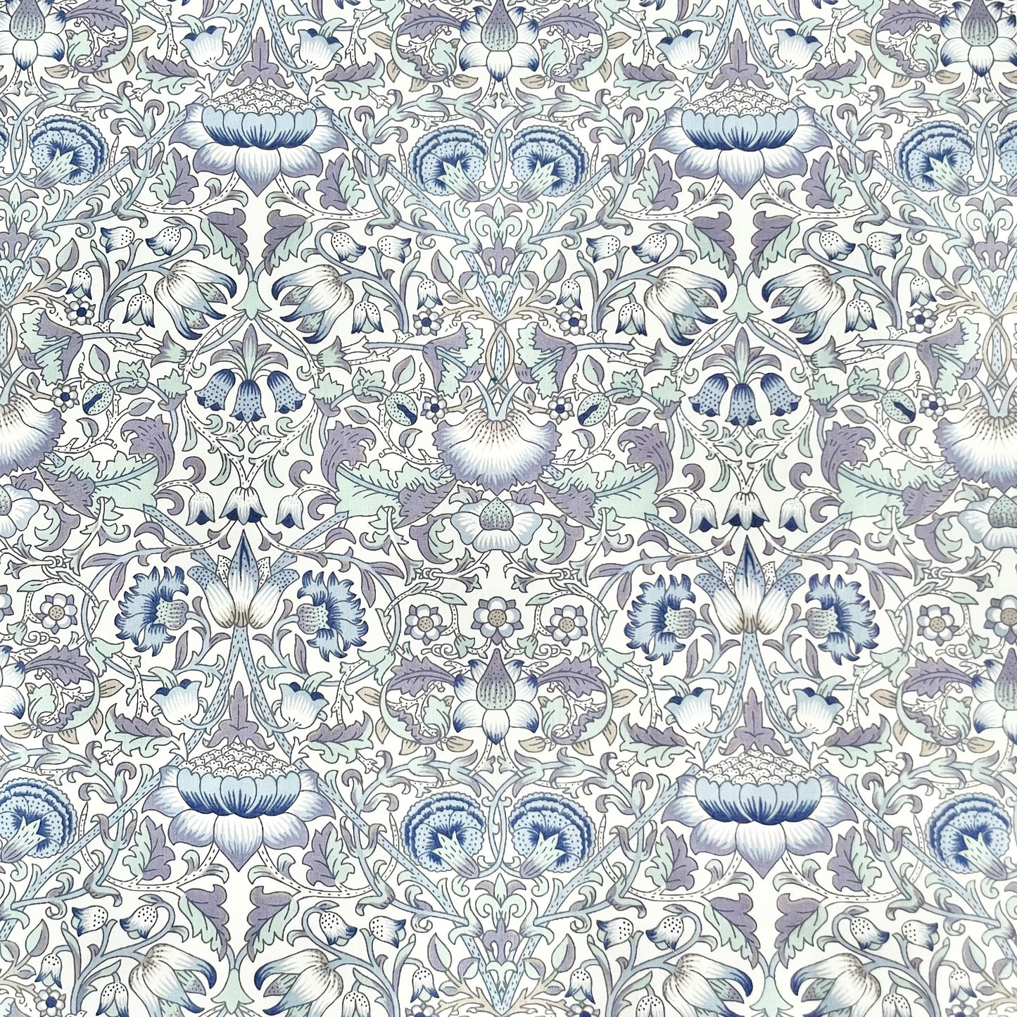 Liberty Print Soft Organic Cotton Lawn Ruffle Knicker - Lodden (Blue)