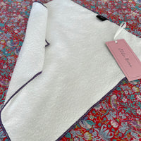 Bamboo Terry Towelling Exfoliating Face Cloth (White)