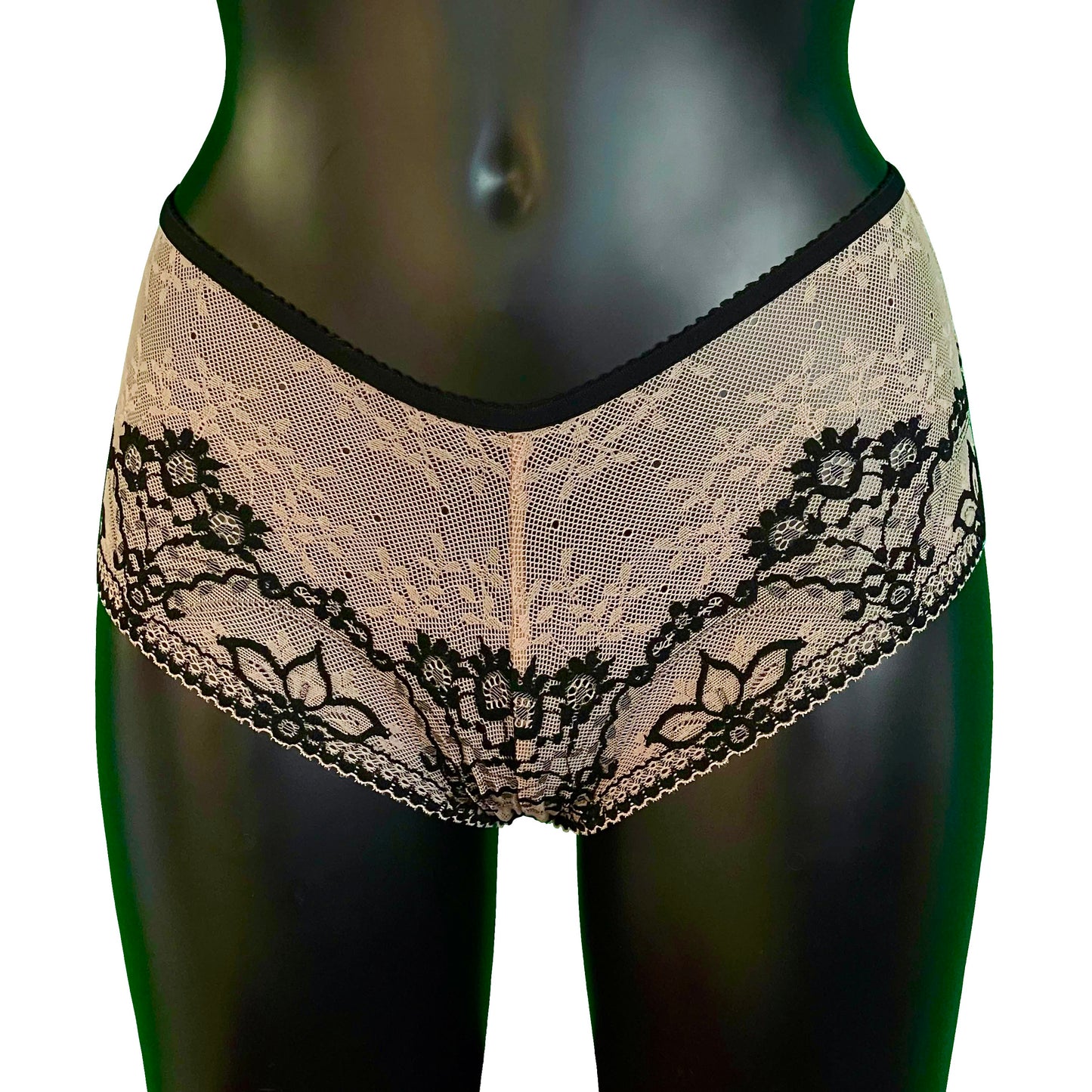 Jacquard Lace Classic Fit Knicker - Art Deco