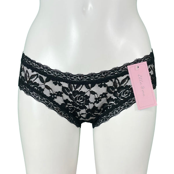 Signature Lace Cheeky Fit Knicker - Black