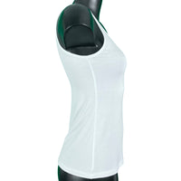 Soft Bamboo Jersey Scoop Neck Tank Top - White