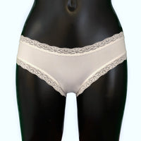 Soft Touch Cheeky Fit Brief - Ivory & Ivory