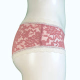 Signature Lace Classic Fit Knicker - Vintage Rose & Ivory