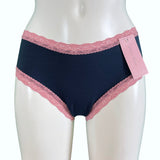 Soft Bamboo Jersey Classic Fit Knicker - Midnight & Vintage Rose