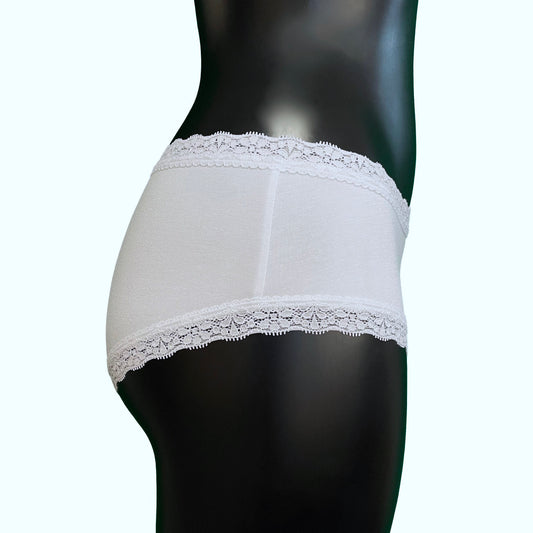 Soft Bamboo Jersey Classic Fit Knicker - White