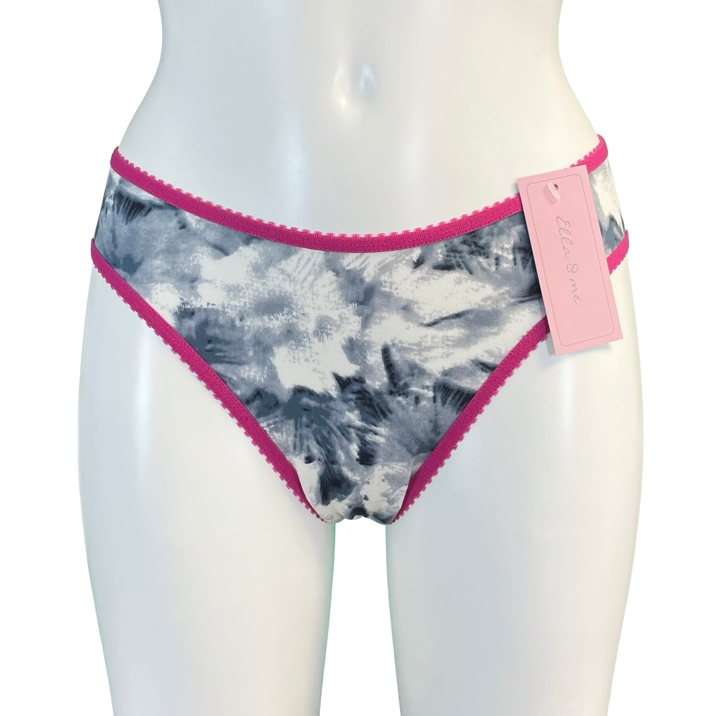 Soft Viscose Jersey High Leg Knicker - Crystal