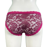 Signature Lace Cheeky Fit Knicker - Rosewood & Raspberry