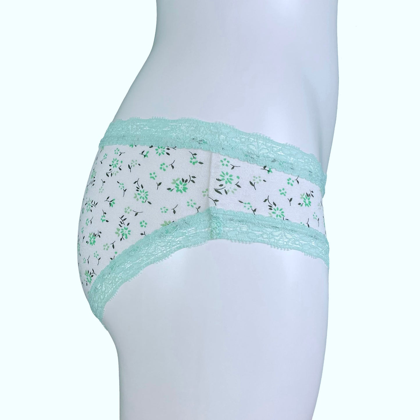 Soft Cotton Cheeky Fit Knicker - Spearmint Daisy