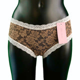 Signature Lace Classic Fit Knicker - Gold Dust & Ivory