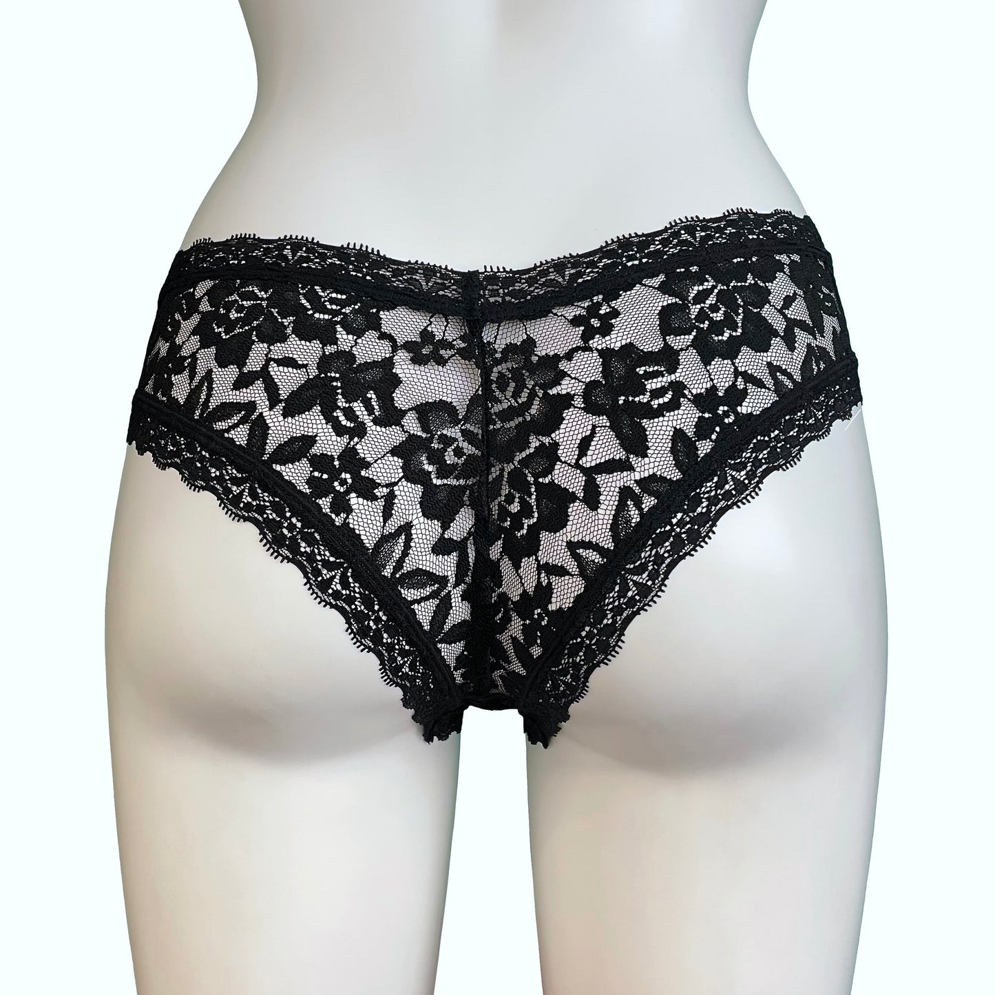 Signature Lace Brazilian Fit Knicker - Black