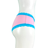 Soft Bamboo Jersey Classic Fit Knicker - Pink & Turquoise
