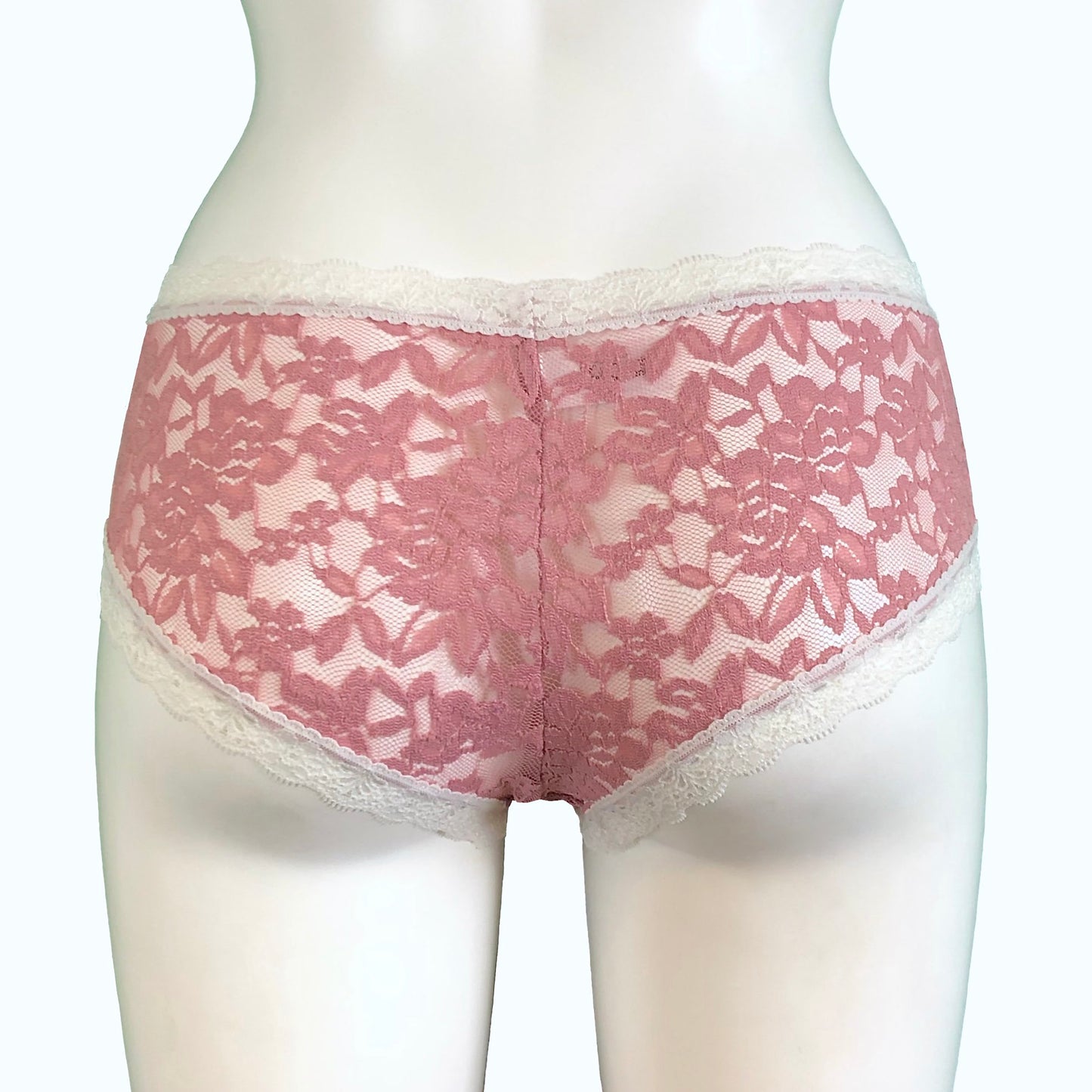 Signature Lace Classic Fit Knicker - Vintage Rose & Ivory