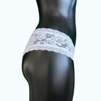 Signature Lace Brazilian Fit Knicker - White