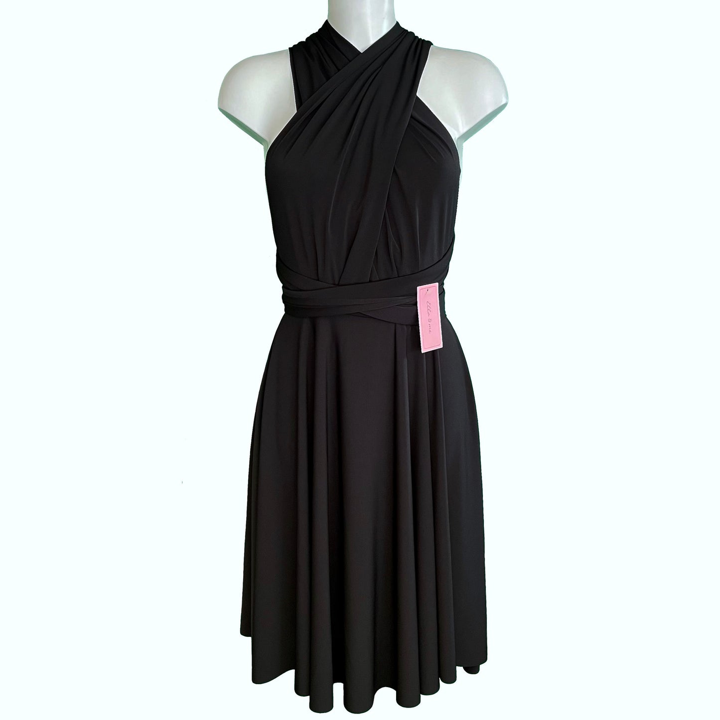 Soft Touch Infinity Dress - Raven Black