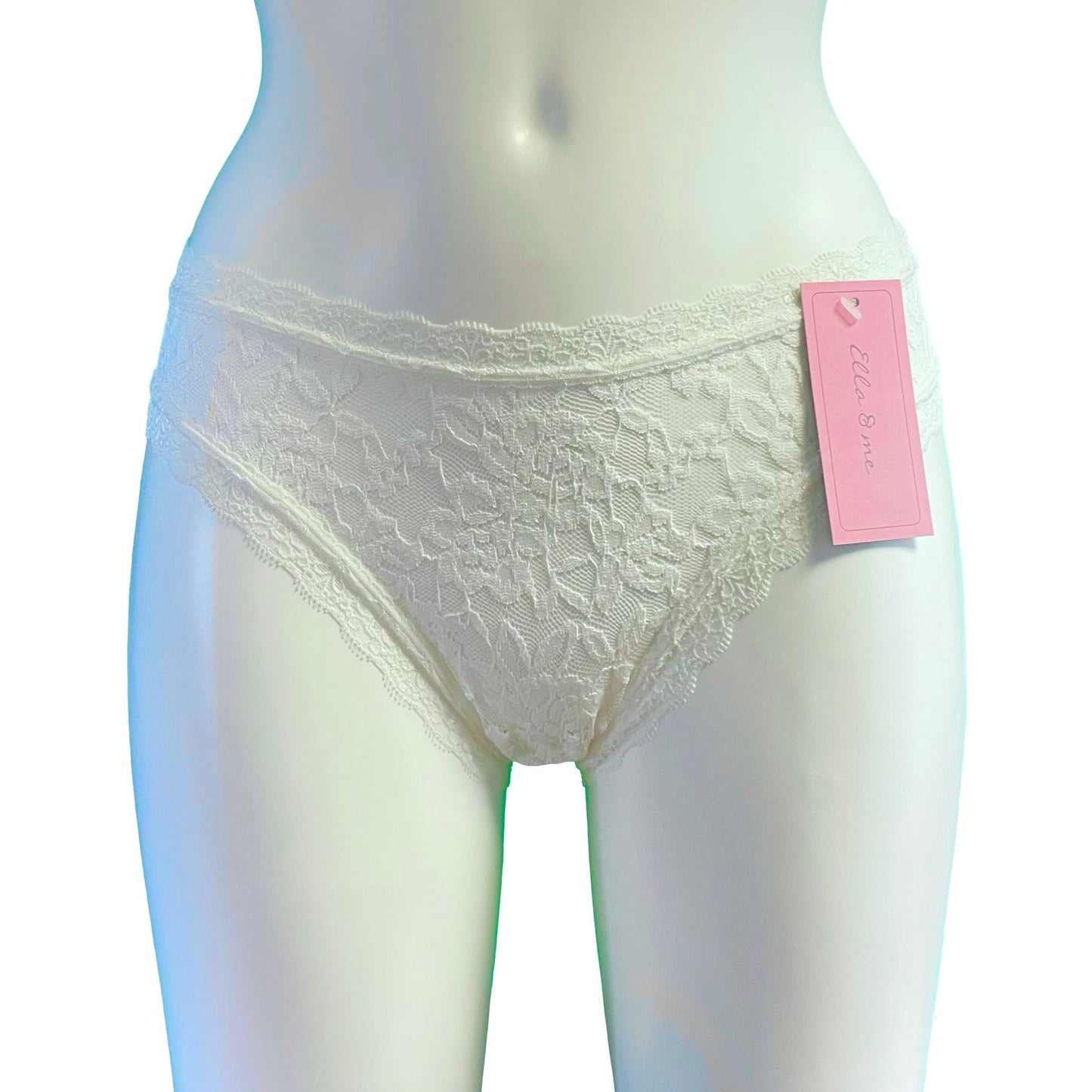 Signature Lace High Leg Knicker - Ivory