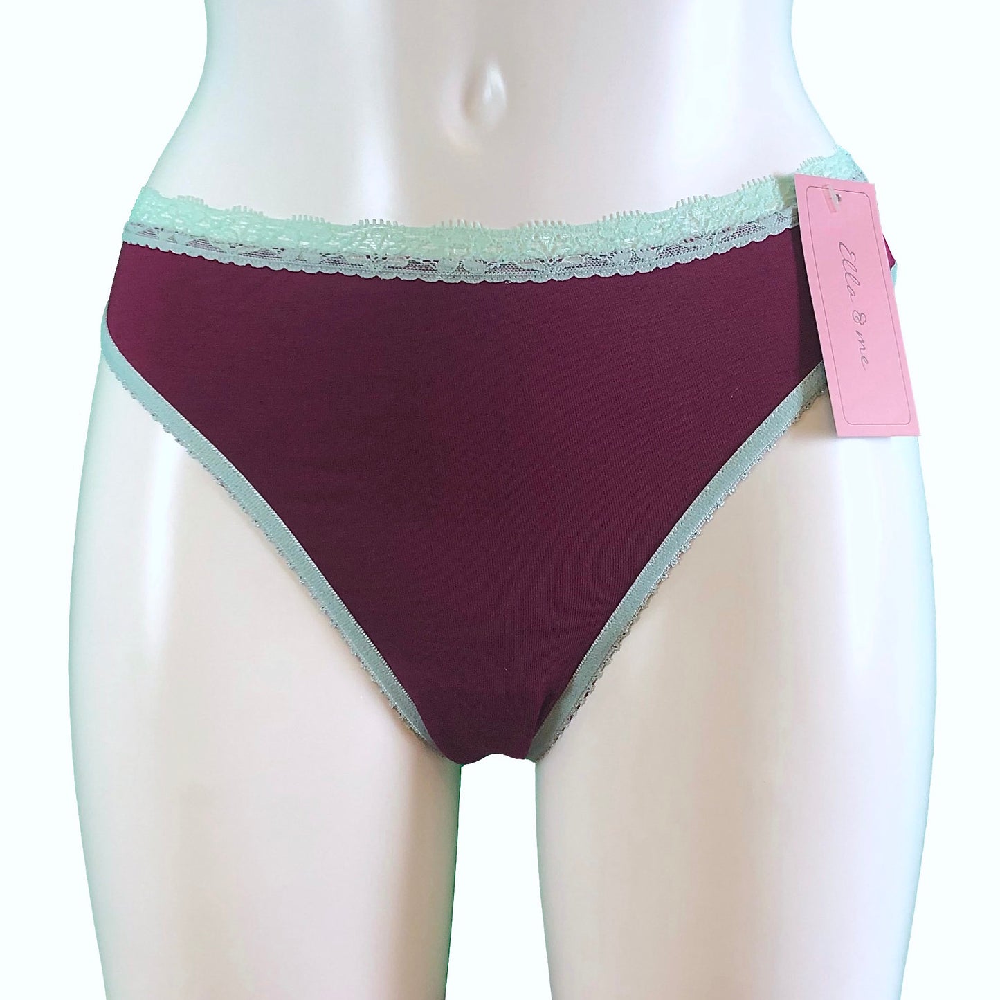 Soft Bamboo Jersey Thong - Raspberry & Spearmint