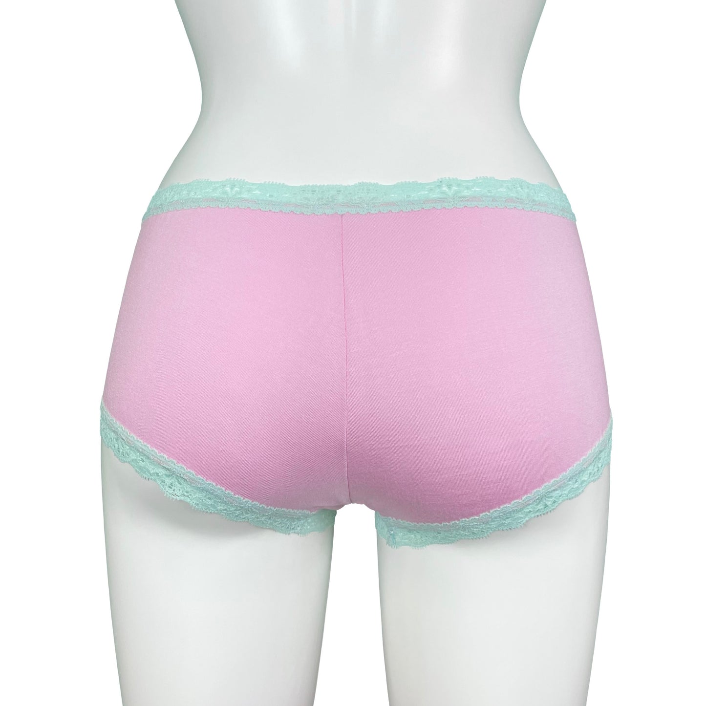 Soft Bamboo Jersey Boy Short - Pink & Spearmint