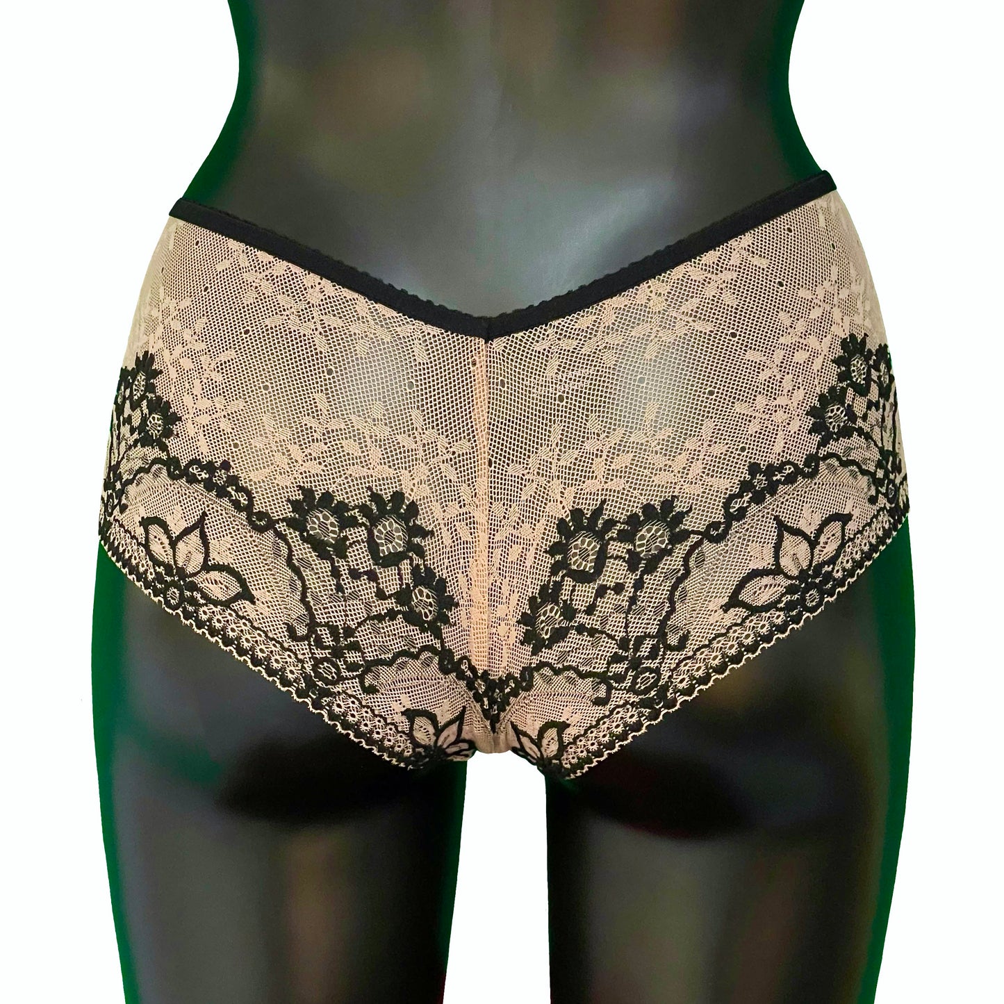 Jacquard Lace Classic Fit Knicker - Art Deco