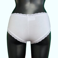 Soft Bamboo Jersey Classic Fit Knicker - White