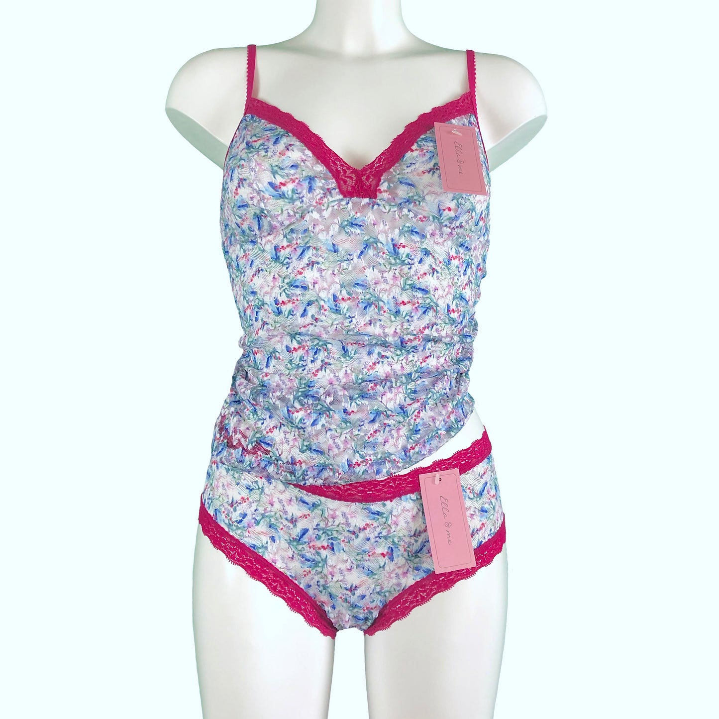 Printed Signature Lace Strappy Cami Top - Wildflowers
