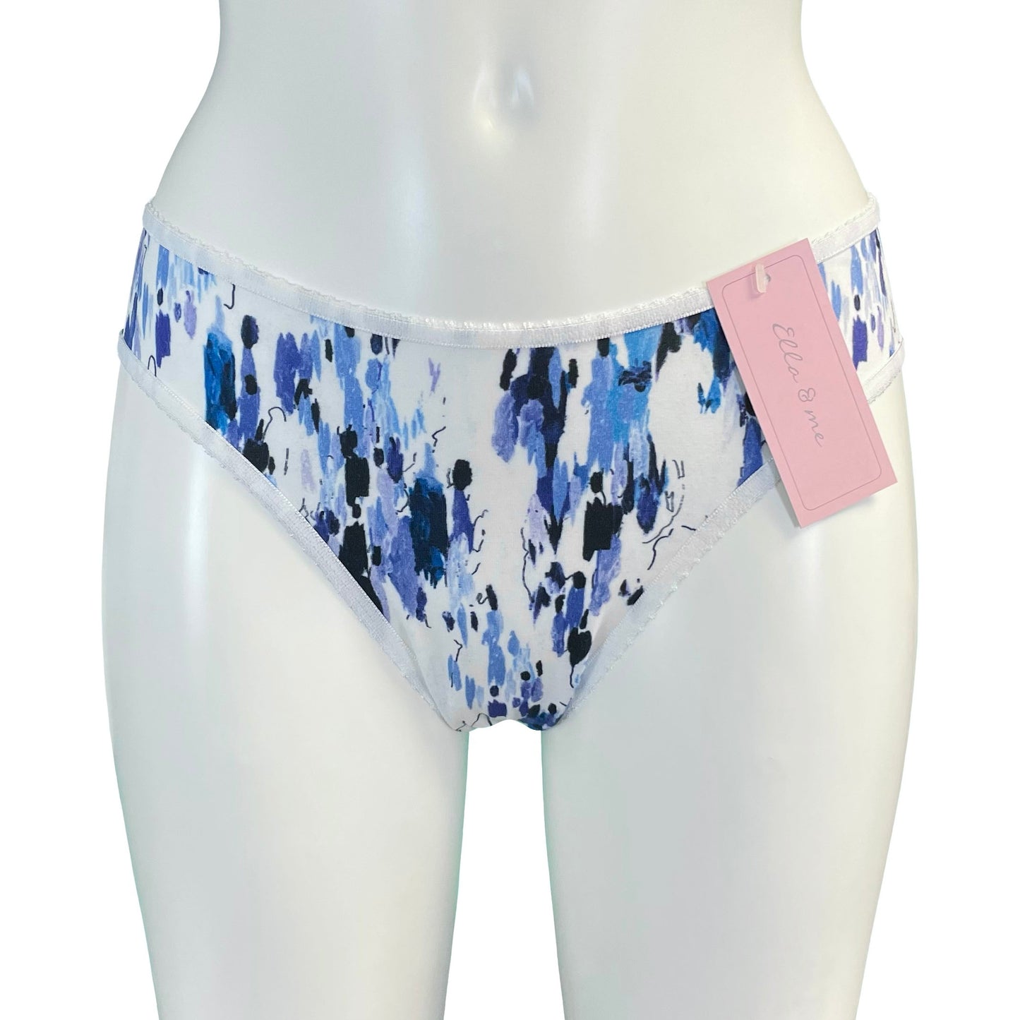 Soft Viscose Jersey High Leg Knicker - Ink